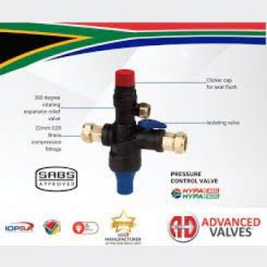 Geyser Pressure Control Valve  400kpa 15mm Sabs