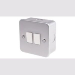 Metal Clad 2 Gang Switch