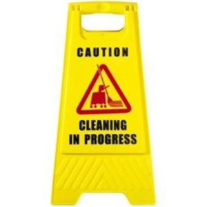 CLEANING IN PROGRESS SIGN
